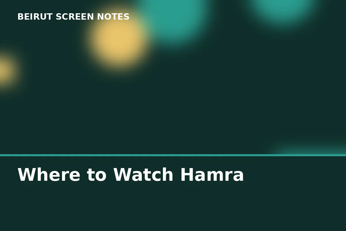 Where to Watch